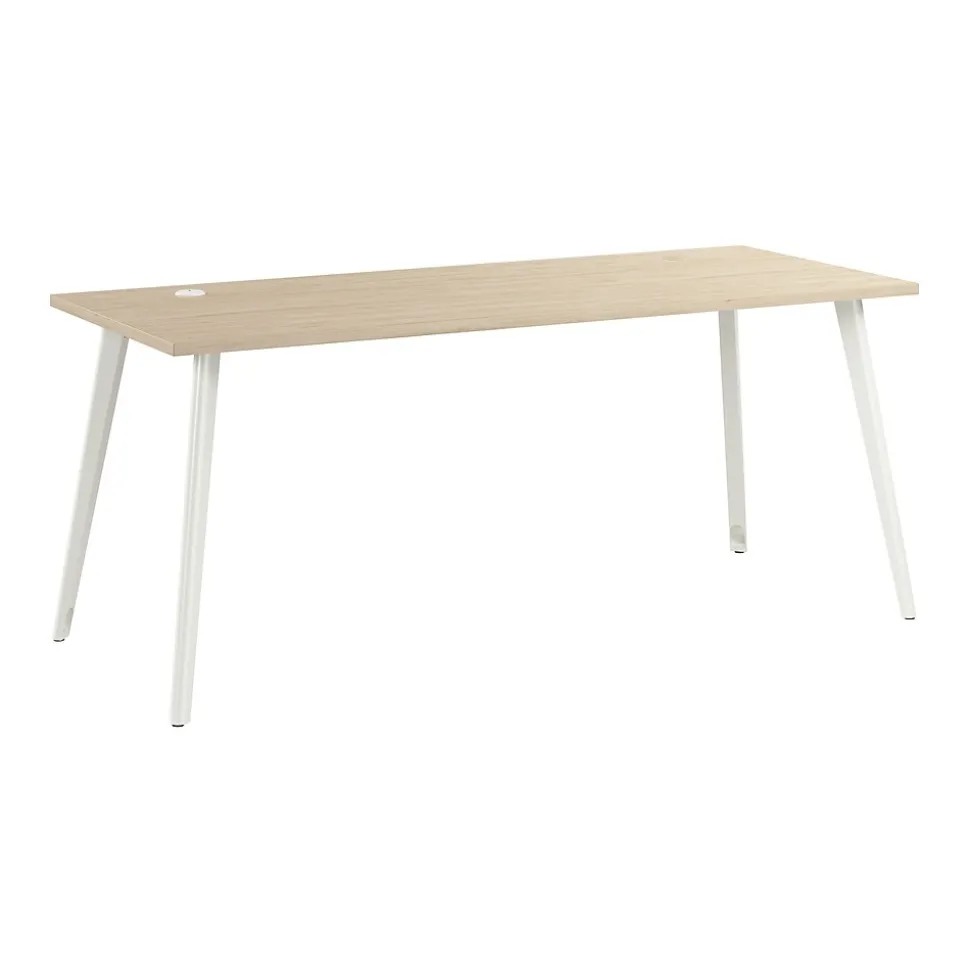 Bush Business Furniture Vista 72"W Computer Desk, Natural Elm (VSD172NE)