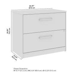 Bush Business Furniture Vista 2 Drawer File Cabinet, Natural Elm (VSF136NESU)