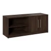 Bush Business Furniture Vista Low Storage Cabinet with Doors and Shelves, Black Walnut (VSS160BW)