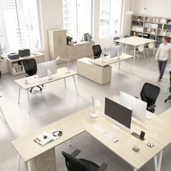 Bush Business Furniture Vista Tall 5 Shelf Bookcase, Natural Elm (VSB12479-Z)