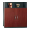 Bush Business Furniture Westfield Half-Height 2 Door Kit, Hansen Cherry, (WC24411)