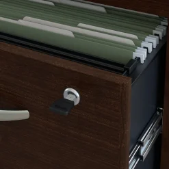 Bush Business Furniture Westfield 3-Drawer Mobile Vertical File Cabinet, Letter/Legal Size, Lockable, Mocha Cherry (WC12953)