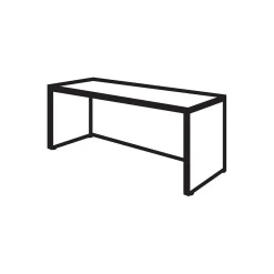 Bush Business Furniture Westfield 72"W Credenza Desk, Mahogany (WC36726)