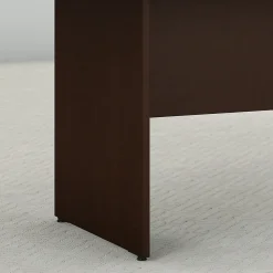 Bush Business Furniture 72W x 36D Boat Shaped Conference Table with Wood Base, Mocha Cherry (99TB7236MR)