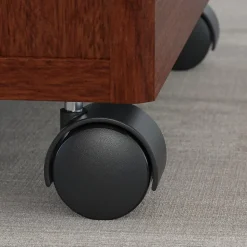 Bush Business Furniture Westfield 72W L Shaped Desk with 48W Return and Mobile File Cabinet, Mahogany (SRC001MASU)