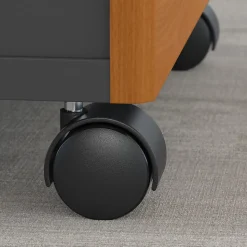 Bush Business Furniture Westfield 72W L Shaped Desk with 48W Return and Mobile File Cabinet, Natural Cherry (SRC001NCSU)