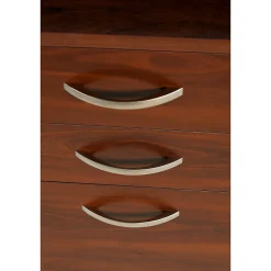 Bush Business Furniture Westfield 66W x 30D Office Desk with Mobile File Cabinet, Hansen Cherry (SRC015HCSU)