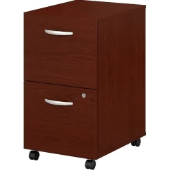 Bush Business Furniture Westfield 2-Drawer Mobile Vertical File Cabinet, Letter/Legal Size, Lockable, Mahogany (WC36752SU)