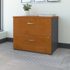 Bush Business Furniture Westfield Lateral File Cabinet, Natural Cherry (WC72454CSU)