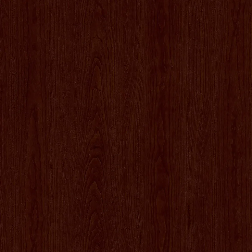 Bush Furniture Cabot 52"W 3 Position Sit to Stand Corner Bookshelf Desk, Harvest Cherry (WC31416)