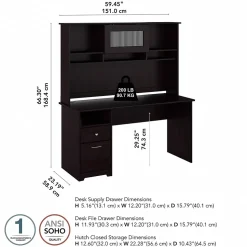 Bush Furniture Cabot 60