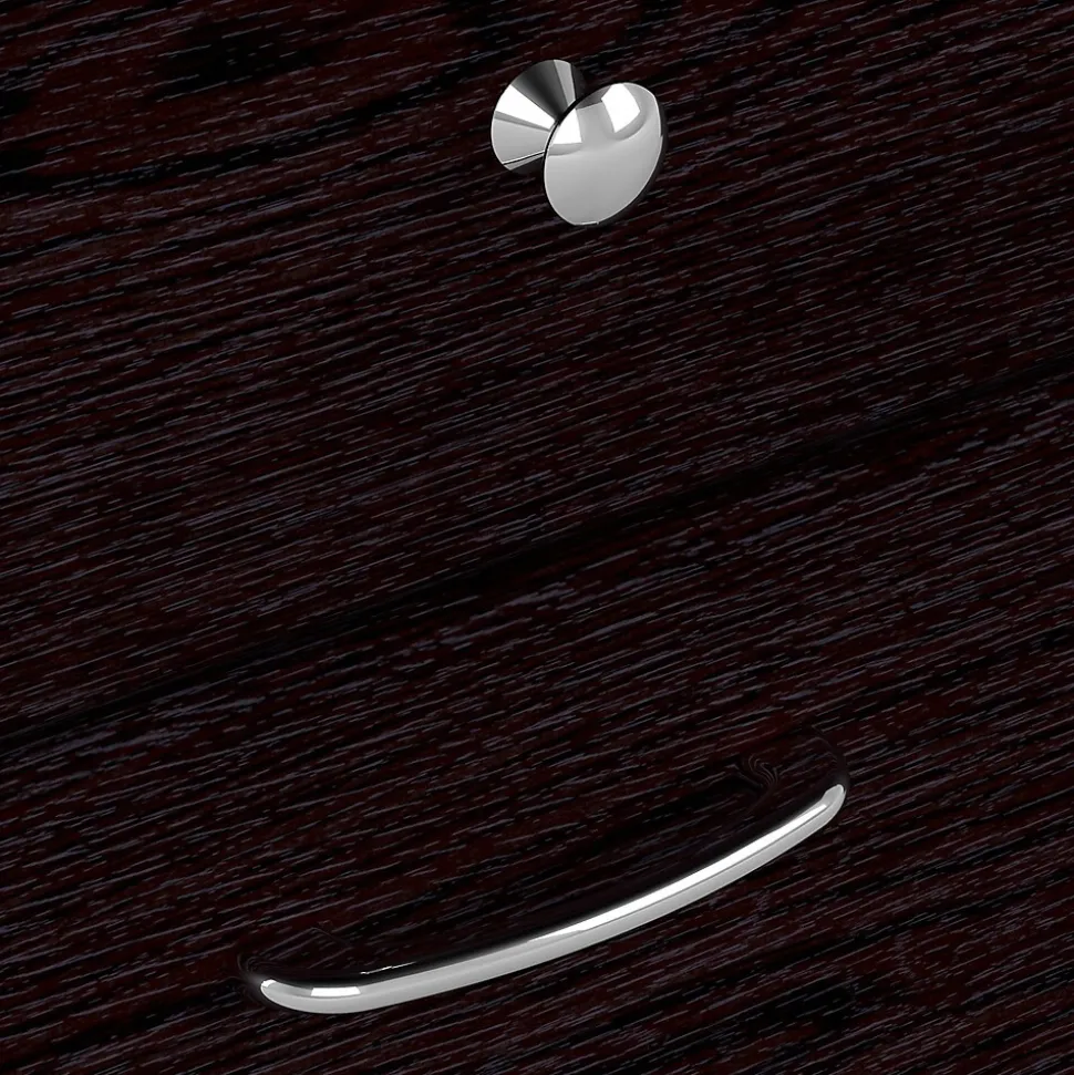 Bush Furniture Cabot 60"W Computer Desk with Hutch, Espresso Oak (CAB042EPO)