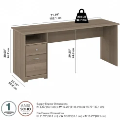 Bush Furniture Cabot 72