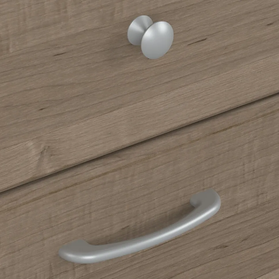 Bush Furniture Cabot 60"W Computer Desk with Drawers, Ash Gray (WC31260)