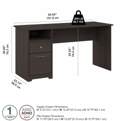 Bush Furniture Cabot 60