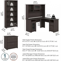 Bush Furniture Cabot 60