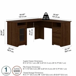 Bush Furniture Cabot 60