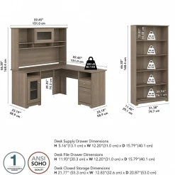Bush Furniture Cabot 60