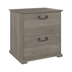 Bush Furniture Homestead 2-Drawer Lateral File Cabinet, Letter/Legal Size, Lockable, Driftwood Gray (HOF129DG-Z)