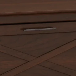 Bush Furniture Key West 2 Drawer Lateral File Cabinet, Bing Cherry (KWF130BC-03)