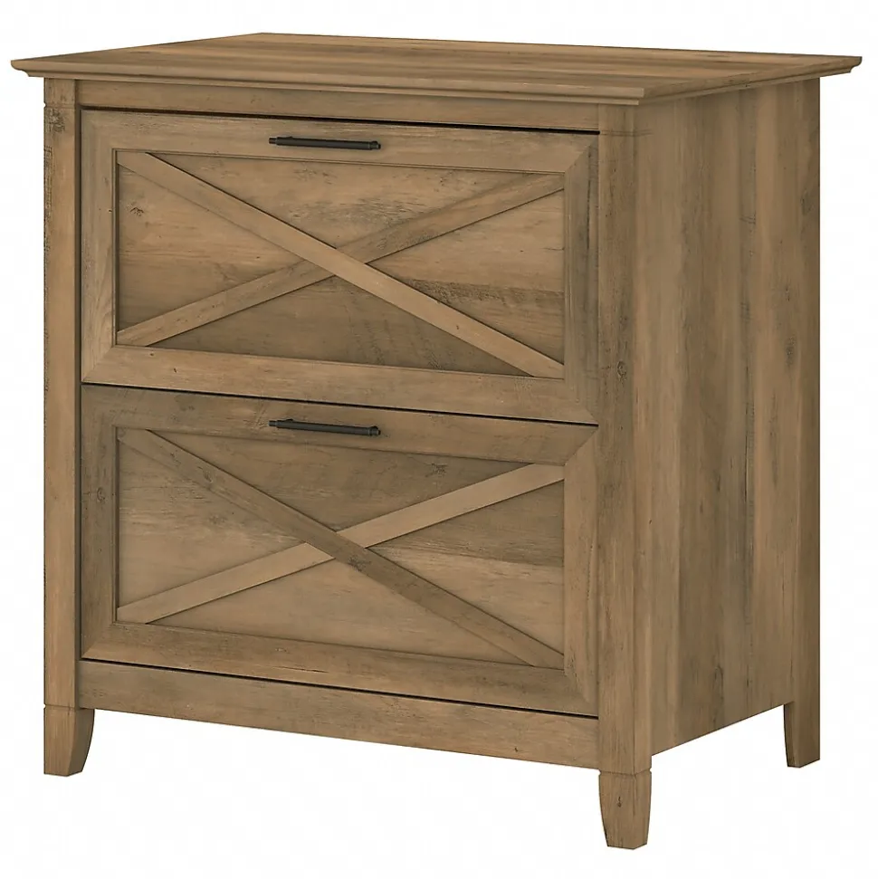 Bush Furniture Key West 2-Drawer Lateral File Cabinet, Letter/Legal, Reclaimed Pine, 30" (KWF130RCP-03)