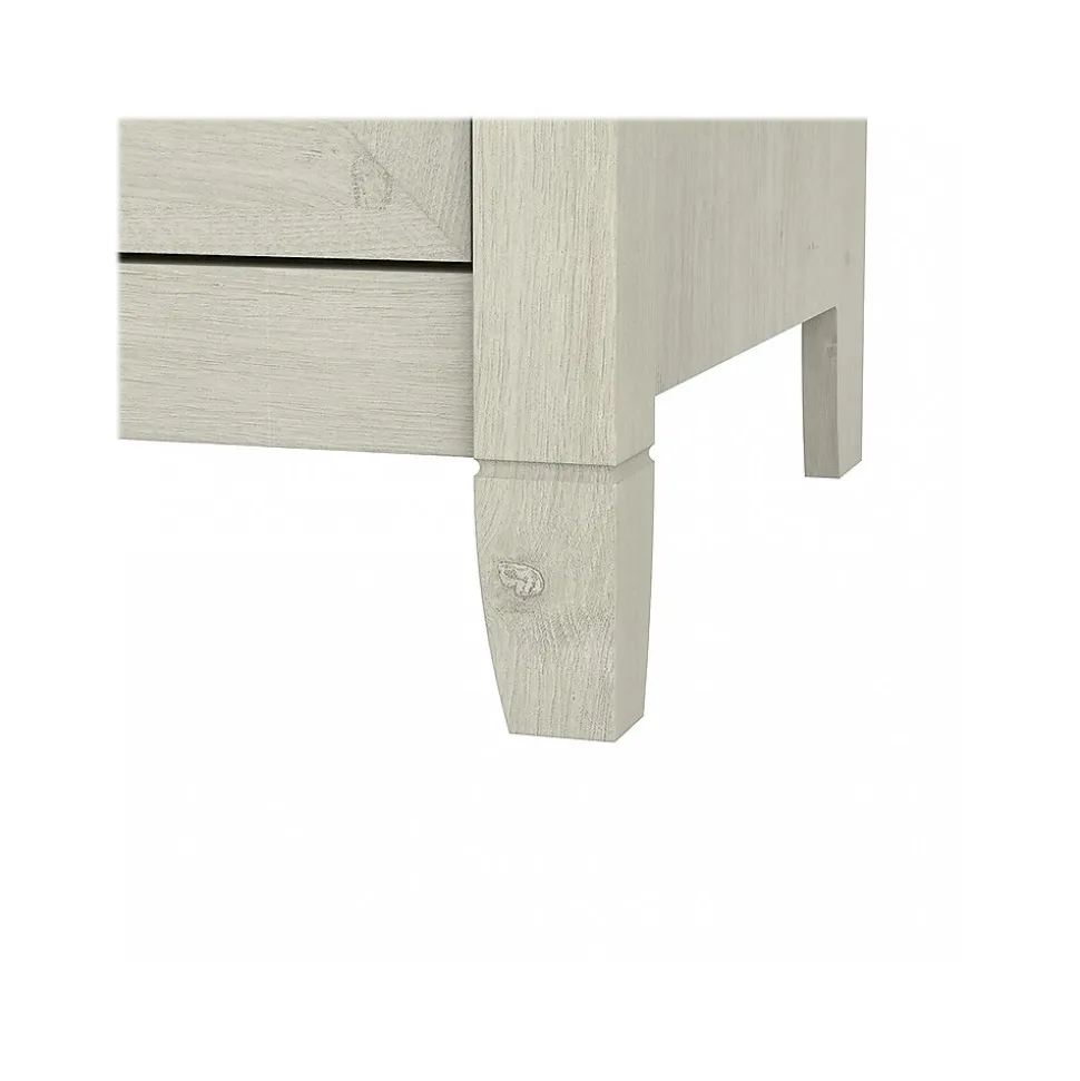 Bush Furniture Key West 2-Drawer Lateral File Cabinet, Letter/Legal, Linen White Oak, 30" (KWF130LW-03)