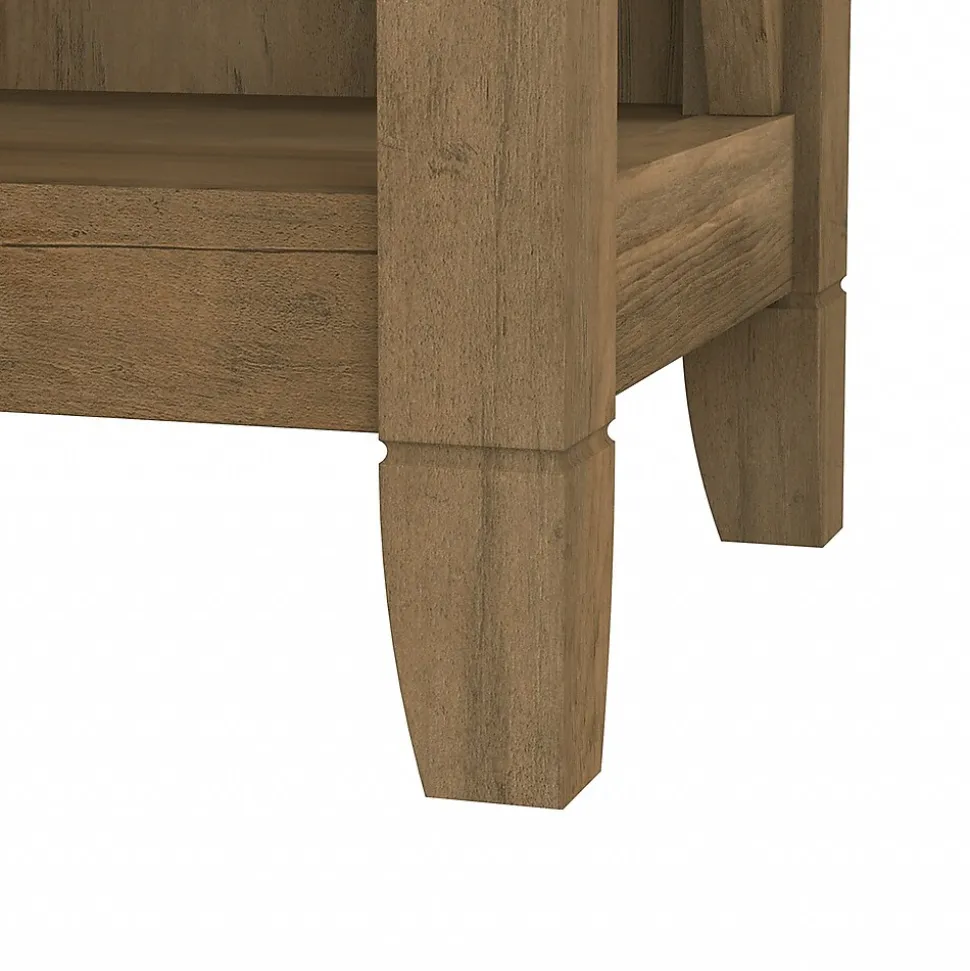 Bush Furniture Key West 66"H 5-Shelf Bookcase with Adjustable Shelves, Reclaimed Pine Laminated Wood (KWB132RCP-03)