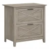 Bush Furniture Key West Lateral File, Washed Gray (KWF130WG-03)