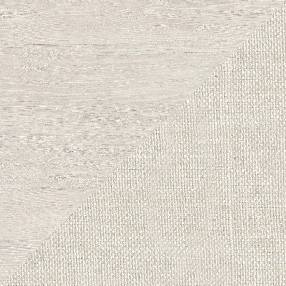 Bush Furniture Key West 60"W L Shaped Desk with Mid Back Tufted Office Chair, Linen White Oak (KWS045LW)