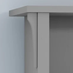 Bush Furniture Salinas Hall Tree with Storage Bench, Cape Cod Gray (SAL001CG)