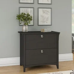 Bush Furniture Salinas Lateral File Cabinet, Vintage Black (SAF132VB-03)
