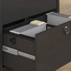 Bush Furniture Salinas Lateral File Cabinet, Vintage Black (SAF132VB-03)
