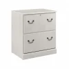 Bush Furniture Saratoga 2-Drawer Lateral File Cabinet, Linen White Oak (EX45754-03)