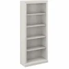 Bush Furniture Saratoga 72"H 5-Shelf Bookcase with Adjustable Shelves, Linen White Oak Laminate (W1645C-03)