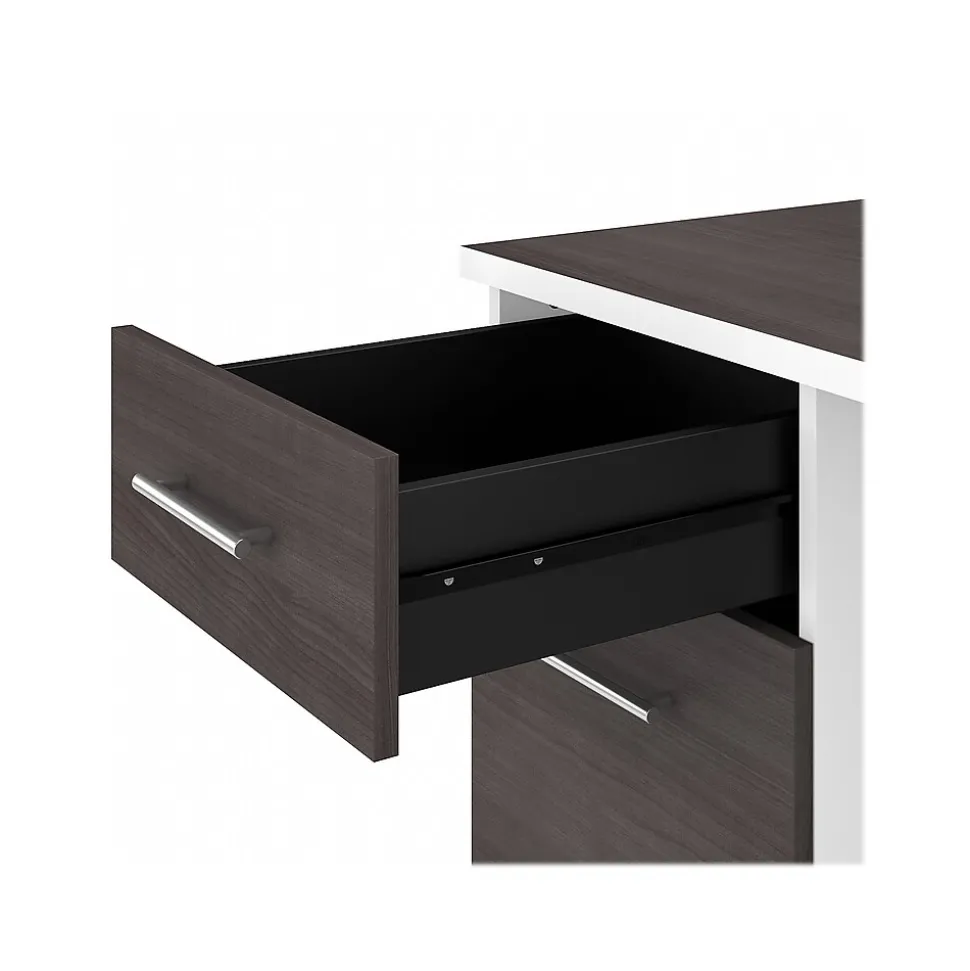 Bush Furniture Somerset 60" Computer Desk, Storm Gray/White (WC81028K)