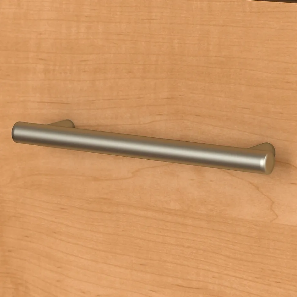 Bush Furniture Somerset 60"W L Shaped Desk with Hutch, Maple Cross (SET002MC)