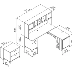 Bush Furniture Somerset 72