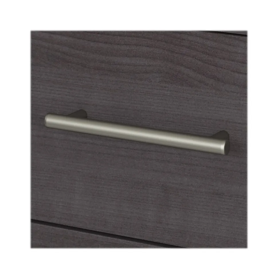 Bush Furniture Somerset 60"W L Shaped Desk with Hutch, Storm Gray (SET002SG)