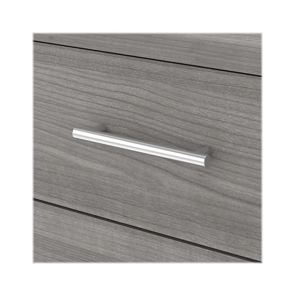 Bush Furniture Somerset 72"W Office Desk with Drawers and Hutch, Platinum Gray (SET018PG)