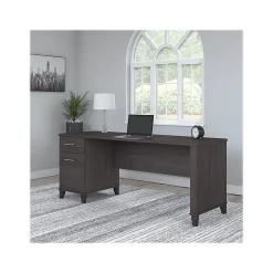 Bush Furniture Somerset 72"W Office Desk with Drawers, Storm Gray (WC81572)