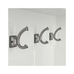 Bush Furniture Woodland Full Entryway Storage Set with Coat Rack and Shoe Bench with Doors, White Ash (WDL013WAS)