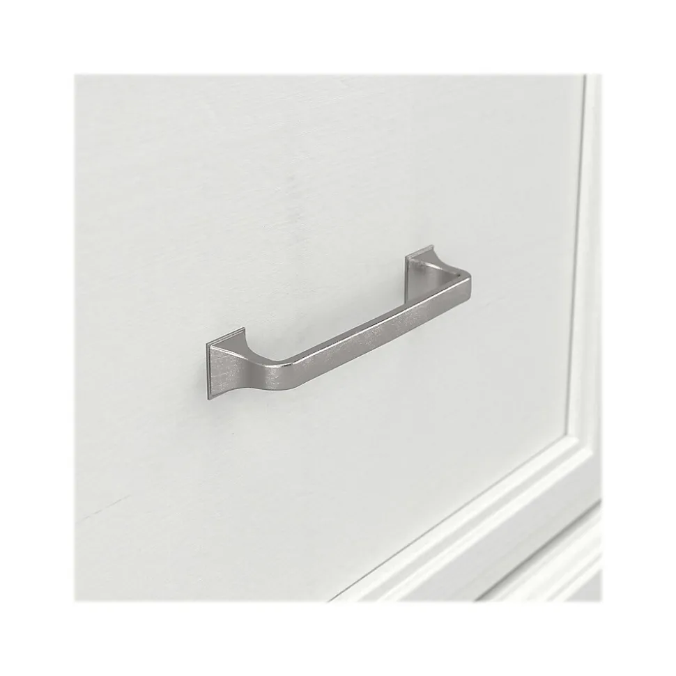 Bush Furniture Woodland 40W Hall Tree and Shoe Storage Bench with Doors, White Ash (WDL001WAS)