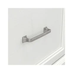 Bush Furniture Woodland 40W Entryway Bench with Doors and Wall Mounted Coat Rack, White Ash (WDL009WAS)