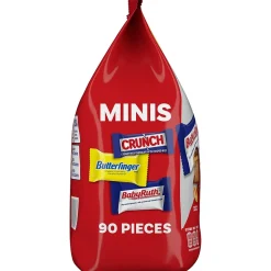 Butterfinger, CRUNCH, and Baby Ruth Assorted Minis Candy Bars, 32.4oz (FEU71526)