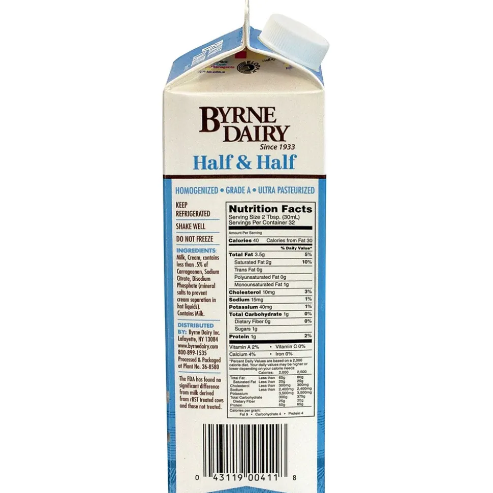 Byrne Half & Half Original Liquid Creamer (902-00071)