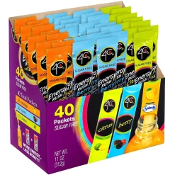 4C Energy Rush Sugar Free Drink Mix with Taurine Variety Pack 40CT (220-02037)