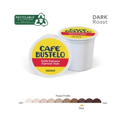 Cafe Bustelo Espresso Style Coffee Keurig® K-Cup® Pods, Dark Roast, 48/Box (5000346117)