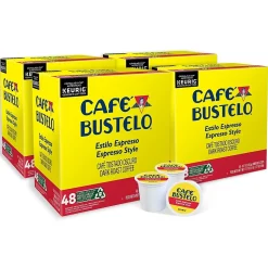 Cafe Bustelo Espresso Style Coffee Keurig® K-Cup® Pods, Dark Roast, 192/Box (5000346117)