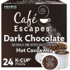 Cafe Escapes Dark Chocolate Hot Cocoa Mix, Keurig® K-Cup® Pods, 24/Box (6802)