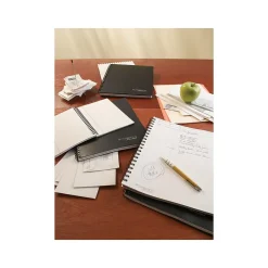 Cambridge 1-Subject Notebooks, 5" x 8", Wide Ruled, 80 Sheets, Black (06074)